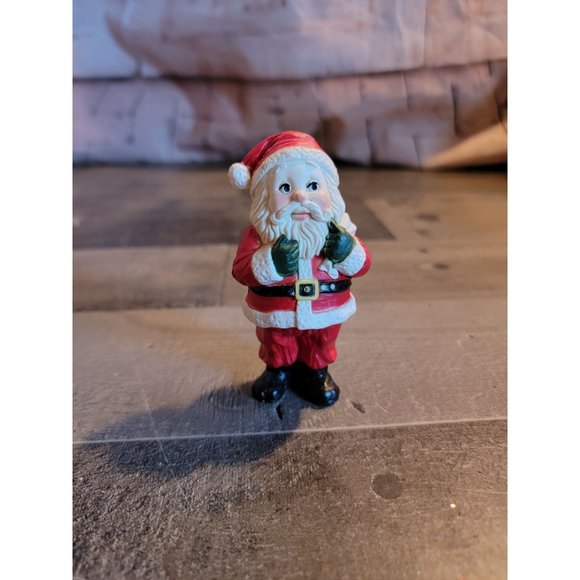 Santa figure holding toy sack xmas figure decor - Picture 1 of 5